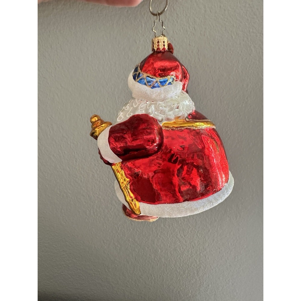 EUC Christopher Radko 20th Anniv Russian Romanov Roly-Poly Santa 2004 Ornament - Picture 6 of 7